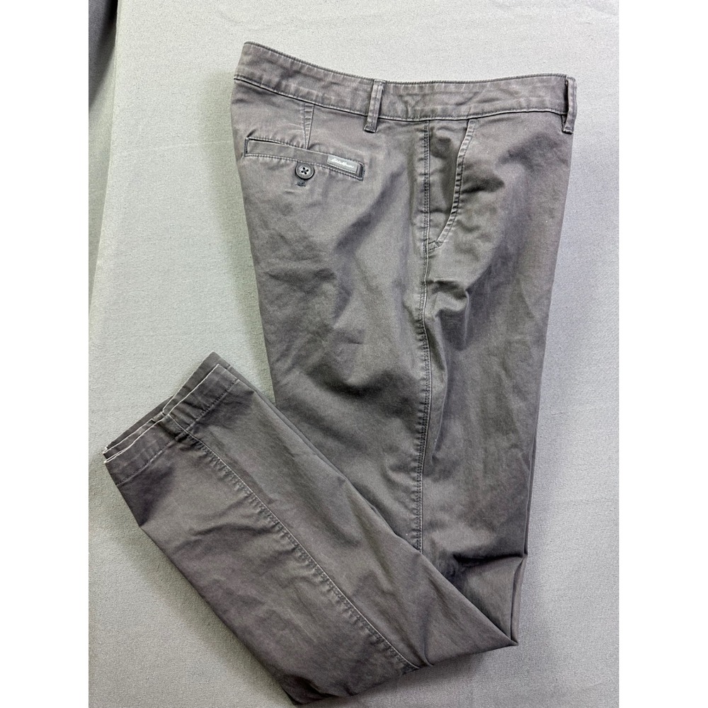 Eddie Bauer Legendwash Stretch Gray Boyfriend Slim‎ Fit Pants Womens 10 Casual